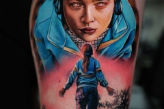 Realistic portrait tattoo Athens by SLIPY. Ρεαλιστικά τατουάζ από τον SLIPY στο Sake Tattoo Crew Αθήνα.